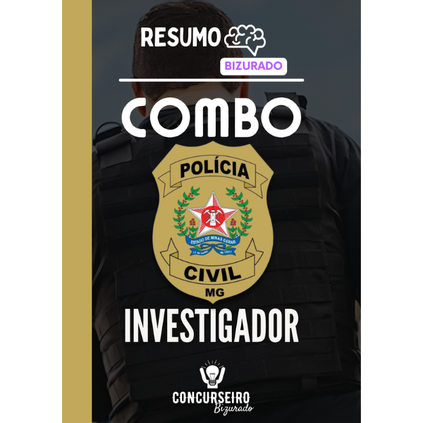 Combo - Investigador Polícia Civil MG  - Resumo Bizurado